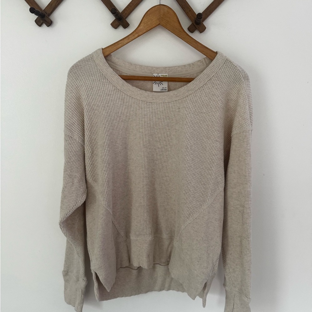 Offline by Aerie Oversized Waffle Knit Shirt